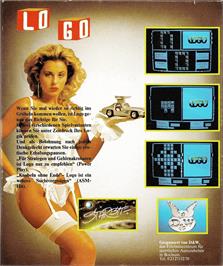 Box back cover for Logo on the Commodore Amiga.